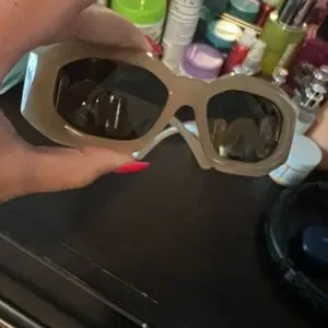 Versace | Accessories | Versace Beige Sunglasses With Case 